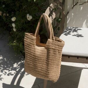 Cupcakes and Cashmere Straw Tote Bag